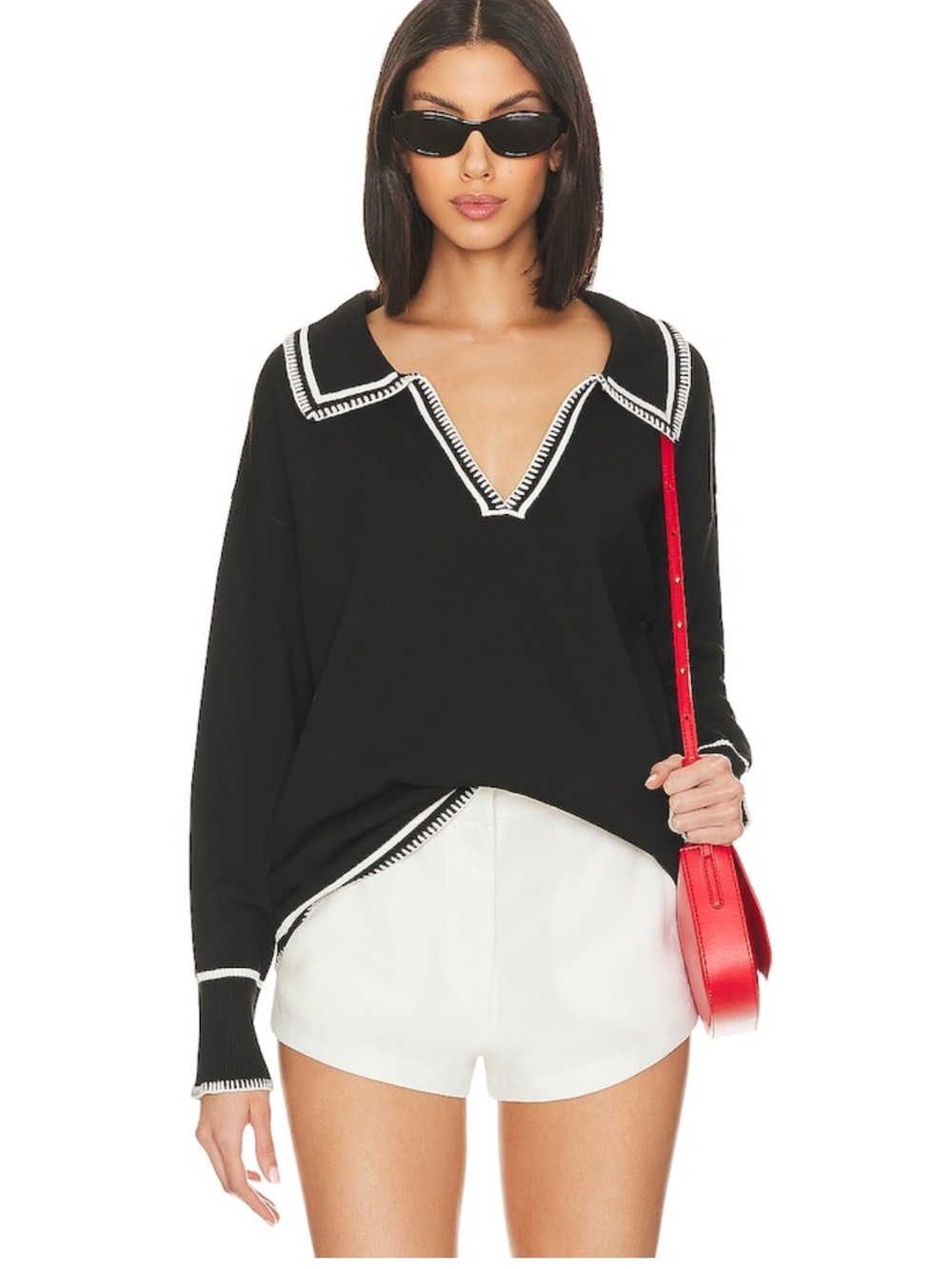 SNDYS Arlington Collared Sweater